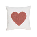 Axyaa Pink Velvet Ins Circle Love Pillowcase Embroidered Valentine's Day Bed Pillow Cover