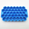 Axyaa Silicone Honeycomb Ice Mold with Cover for Easy Release
