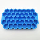 Axyaa Silicone Honeycomb Ice Mold with Cover for Easy Release