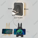 Axyaa LED Wall Light USB Charging Port Adjustable Angle for Reading & Decor