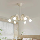 Axyaa French Cream Hanging Light: Modern Magic Bean Pendant for Bedroom, Living Room, and Study