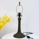 Axyaa Antique Brass Lamp Base for 8"/12" Shade with E27 Holder