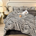 Axyaa Class A Milk Fleece 4-Piece Winter Bedding Set - Warm Quilt Cover