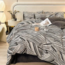 Axyaa Class A Milk Fleece 4-Piece Winter Bedding Set - Warm Quilt Cover