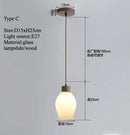 Axyaa Vintage Nordic Glass LED Pendant Chandelier for Dining Room & Kitchen