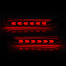 Axyaa LED Rear Bumper Reflector Lights for Nissan X-trail Rogue Qashqai Leaf Pathfinder