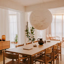 Axyaa Modern Moon LED Pendant Light: Nordic Designer Chandelier for Home, Kitchen, and Staircase