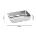 Axyaa Stainless Steel Snacks Plate with Handle, Korean Style Food Storage Trays