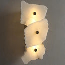 Axyaa Marble Copper LED Wall Lamp: Luxury Sconce for Modern Living Spaces