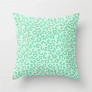 Axyaa Mint Green Geometric Animal Print Pillowcase for Home and Office Decor