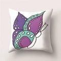 Butterfly Print Decorative Cushion Cover 45X45CM Sofa Polyester Pillow Case for Home Decor