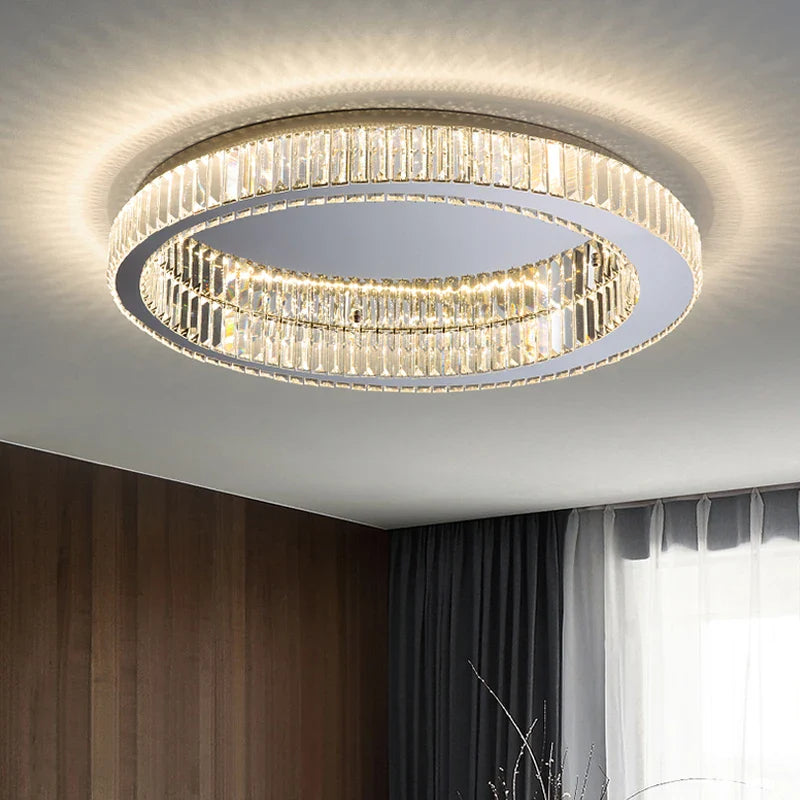 Axyaa Crystal LED Ceiling Lights for Home Living Room Decor