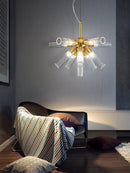 Axyaa Scandinavian Acrylic Pendant Chandelier for Kitchen Island Dining Room