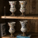 Axyaa Retro Blue & White Porcelain Vase: European Living Room Decor, Flower Arrangement