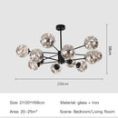 Axyaa Glass Ball Pendant Light for Modern Living and Dining Room Lighting