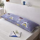 Axyaa Long Pillowcase Set for Double Couple, Winter-Warm Milk Fleece, Farai Fleece