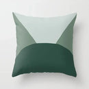 Axyaa Minimal Line Abstract Sun Pattern Plush Pillow Case