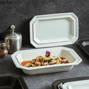 Axyaa Geometric Ceramic Plate Set for Molecular Cuisine and Dining