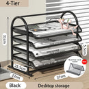Axyaa 3-Tier Desktop File Manager and Stacking File Rack for Office Storage