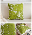 Axyaa Floral Embroidery Canvas Cushion Cover - Countryside Decorative Throw Pillowcase