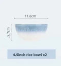 Axyaa Gradient Ceramic Bowl & Plate Set: Enhance Dining Experience for Home & Hotels