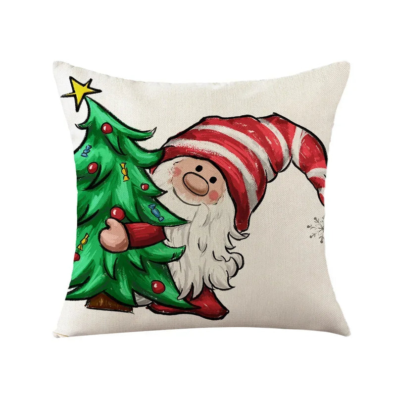 Axyaa Christmas Pine Branch Wreath Pillowcases 45x45 cm
