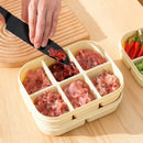 Axyaa Compartment Food Storage Container | Stackable Refrigerator and Freezer Box