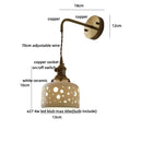 Axyaa Ceramic LED Wall Lights: Adjustable Nordic Modern Bedside Lamp