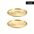 Axyaa Stainless Steel Round bone Spitting Dish Fruit Meat Tableware