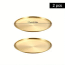 Axyaa Stainless Steel Round bone Spitting Dish Fruit Meat Tableware