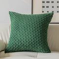 Axyaa Fluffy Corduroy Cushion Cover - Nordic Orange Throw Pillow for Home Decor