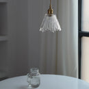 Axyaa Nordic Glass Pendant Light - Small LED Dining Room Hanging Lamp