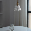 Axyaa Nordic Glass Pendant Light: Minimalist LED Illuminate Hanging Lamp for Dining Room