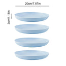 Axyaa Eco-Friendly Wheat Straw Dinner Plates Set - 4pcs Full Tableware & Dinnerware