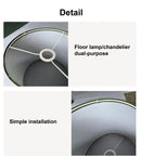 Axyaa Fabric Chandelier Shade for Floor Lamp & Chandelier in Linen Cloth