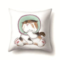 Cute Cat Cushion Cover by Axyaa: Cartoon Pets Pillow Case for Home Sofa Decor