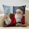 Axyaa Christmas Tree Santa Claus Cushion Cover 45x45cm