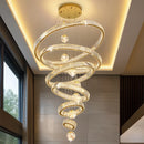 Axyaa Crystal Chandelier Pendant Light for Living Room Bedroom Ceiling Decor