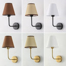 Axyaa Fabric Retro LED Wall Light for Modern Hotel, Bedroom, and Corridor Decor