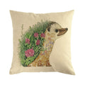 Axyaa Hedgehog Linen Pattern Pillowcase Series