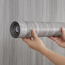 Axyaa Wood Grain Self-Adhesive Wall Sticker Roll, Easy Renovation 40*500cm