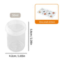 Axyaa Transparent Sealed Pill Box | Travel Pill Organizer Box | Dustproof Tablet Bottles
