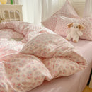Axyaa Class A Knitted Cotton Printing Four-Piece Bed Set