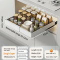 Axyaa Pull Out Cabinet Organizer Metal Stick Slide Kitchen Adjustable Shelves