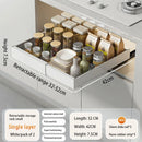 Axyaa Pull Out Cabinet Organizer Metal Stick Slide Kitchen Adjustable Shelves