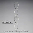 Axyaa Minimalist Line Chandeliers: Elegant LED Pendant Lighting with Magnetic Suction Connection
