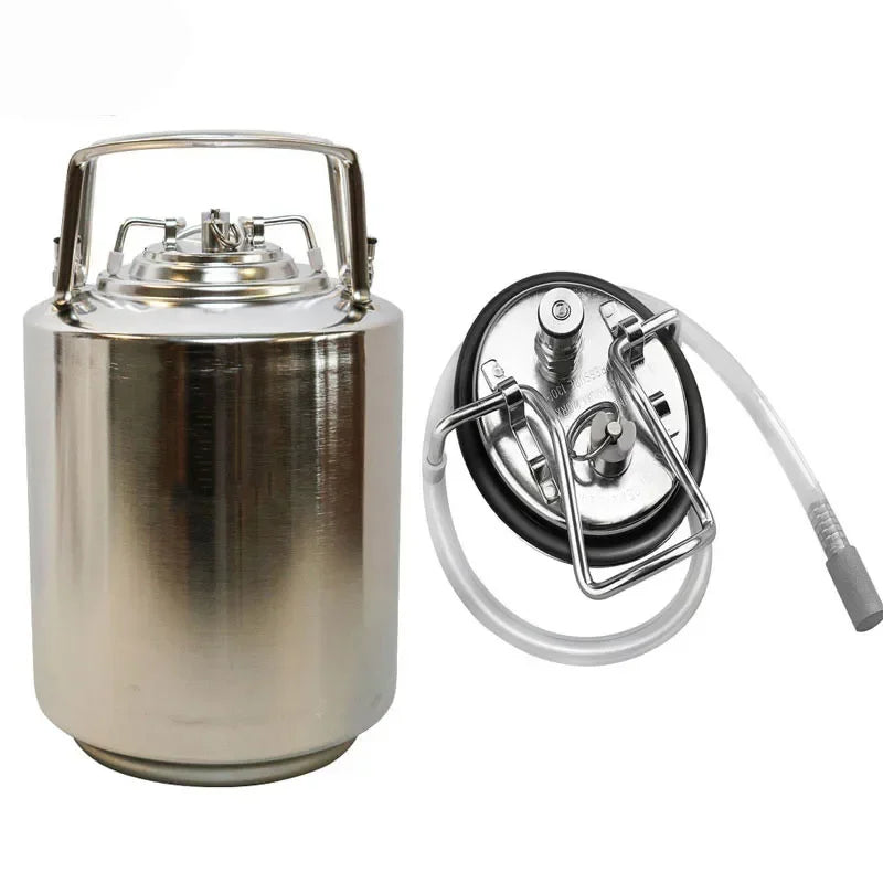 Axya Stainless Steel Nitrogen Coffee Keg Ball lock Growler Dispenser for Home Brew