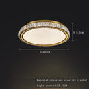 Axyaa Modern Crystal Ceiling Chandelier Dimmable Lighting Fixture