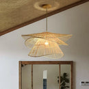 Axyaa Handmade Rattan Chandelier: Creative Multi-Story Bamboo Pendant Lamp
