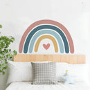 Axyaa Boho Rainbow Watercolor Wall Stickers for Kids Room and Nursery